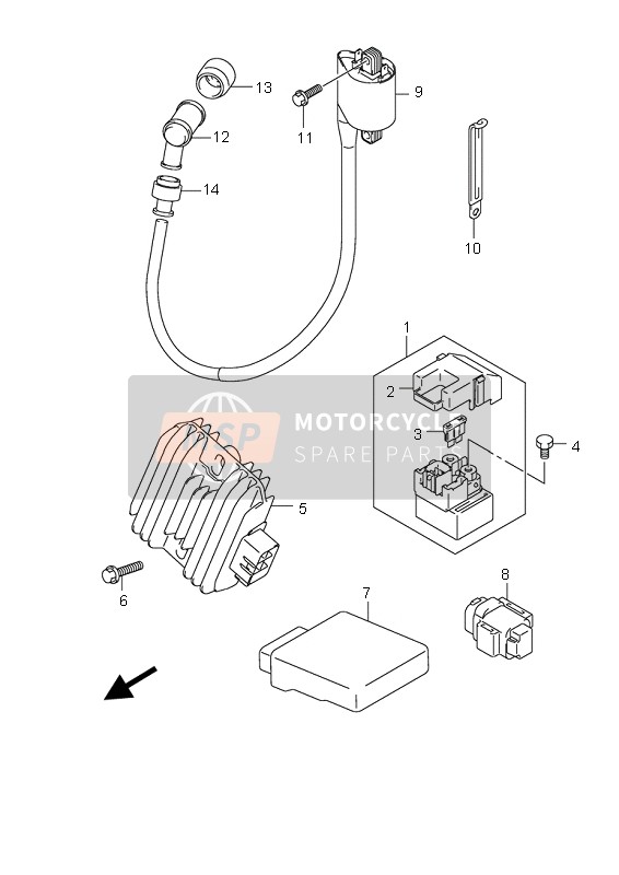 Suzuki UX125 SIXTEEN 2008 Electrical for a 2008 Suzuki UX125 SIXTEEN